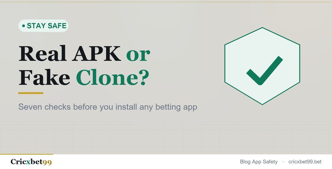 Checking a Cricbet99 APK file for signs of a fake clone app