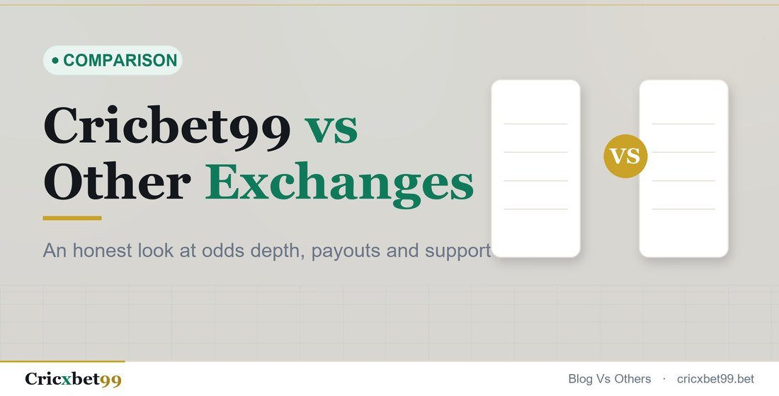 Comparison of Cricbet99 against other Indian betting exchange IDs