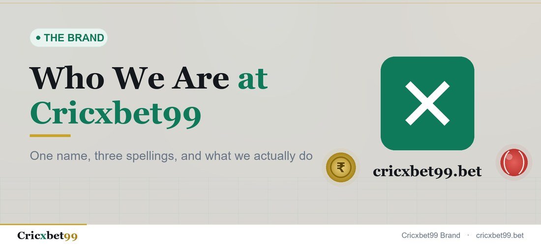 Cricxbet99 brand identity showing the logo alongside the cricbet99 exchange interface on a laptop and phone